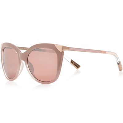Pink large cat eye sunglasses